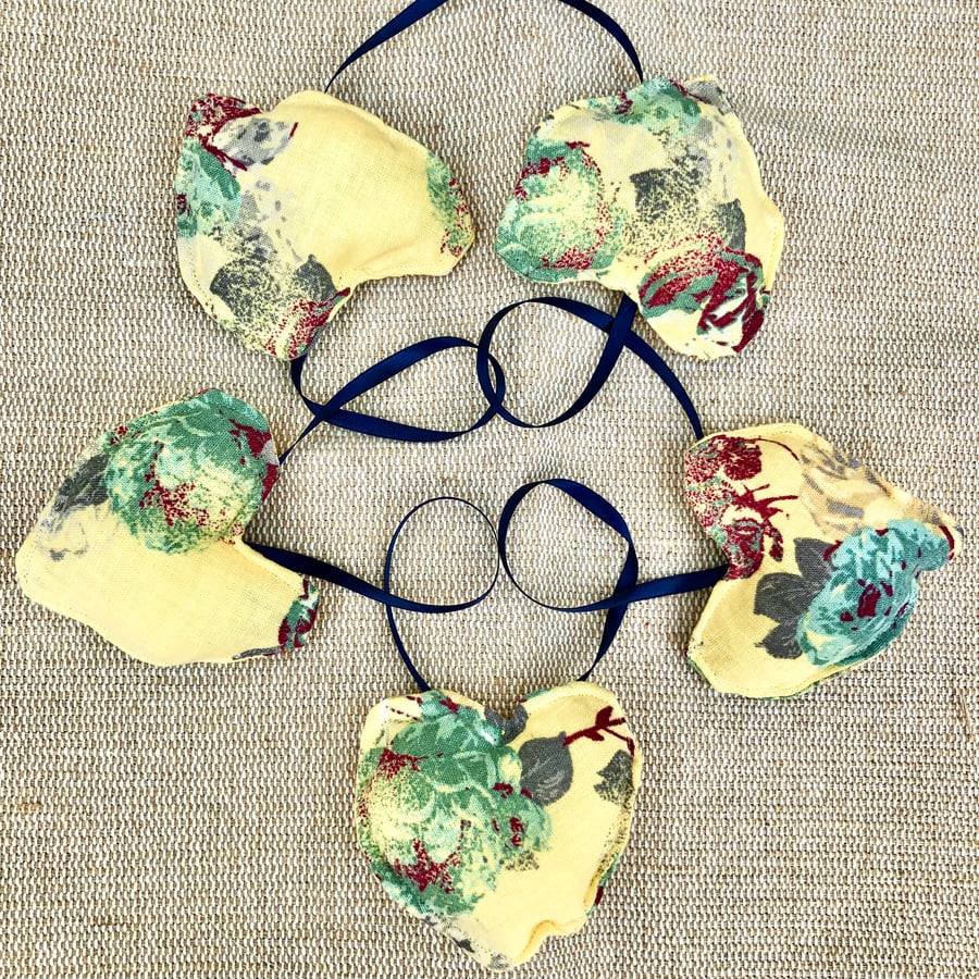 Padded Heart Bunting