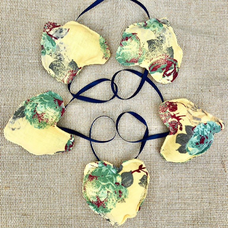 Padded Heart Bunting