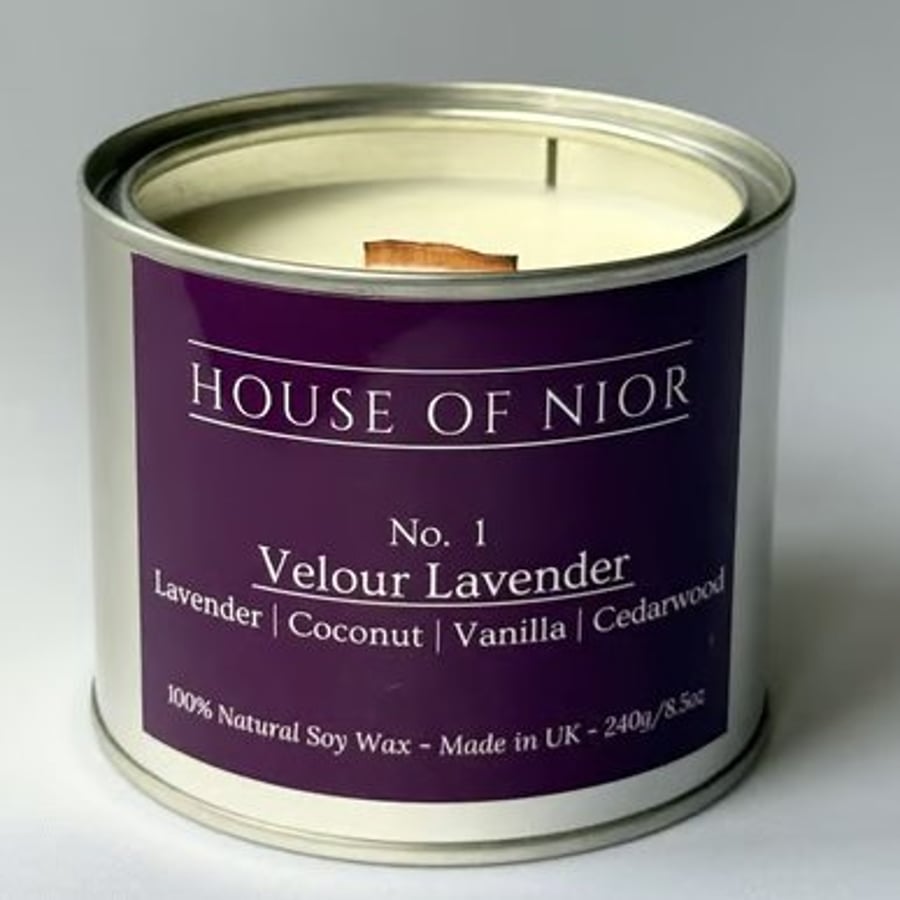 Luxury Lavender Soy Candle - Aromatherapy Lavender Candle - Relaxing Spa Candle