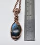 Wire Wrapped Blue Labradorite and Copper One of a Kind Pendant - Image 7