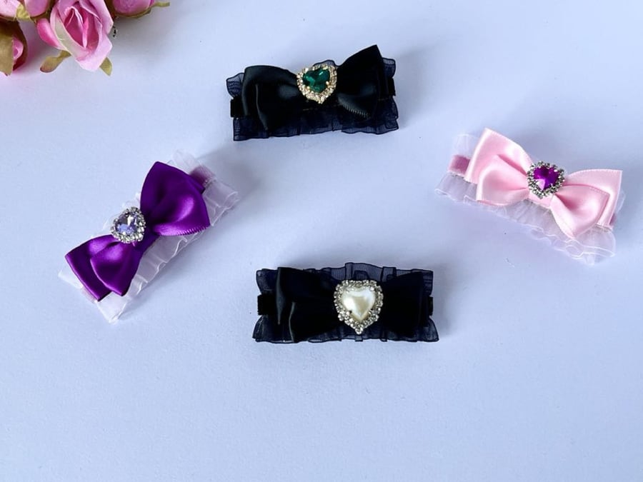 3 x 6cm Handmade Hair Clip, Girl Hair Clip, Party Hair Accessories CC007