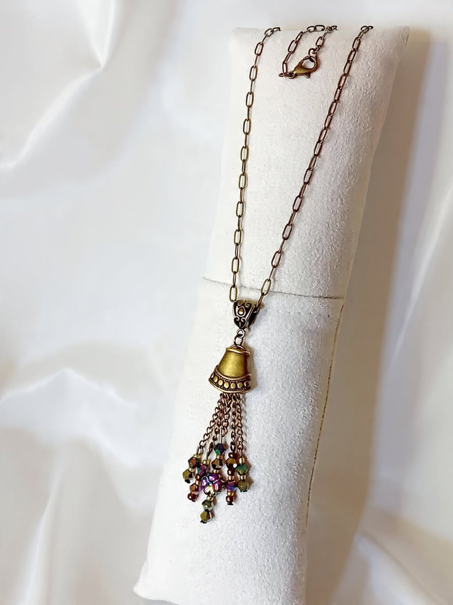 Bronze & Glass Necklace