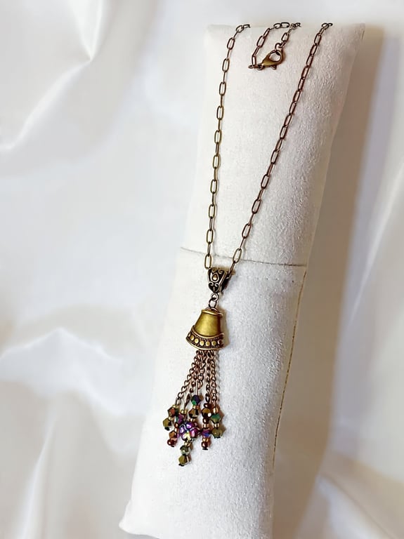 Bronze & Glass Necklace
