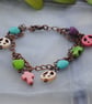 Howlite charm bracelet-boho, beach & surfer style - Image 2