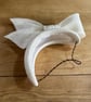 Ivory Wedding Fascinator Hat – Handmade Elegant Headpiece for Races, Royal Ascot - Image 4