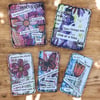 Set of 5 Handmade Affirmation Art Cards – Inspirational Quote Cards