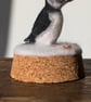 Winter Puffin tiny wool snow globe decoration - Image 6