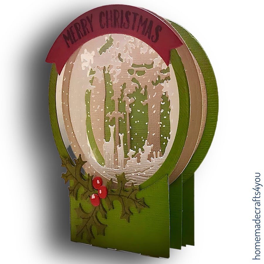 3D Globe Christmas Card