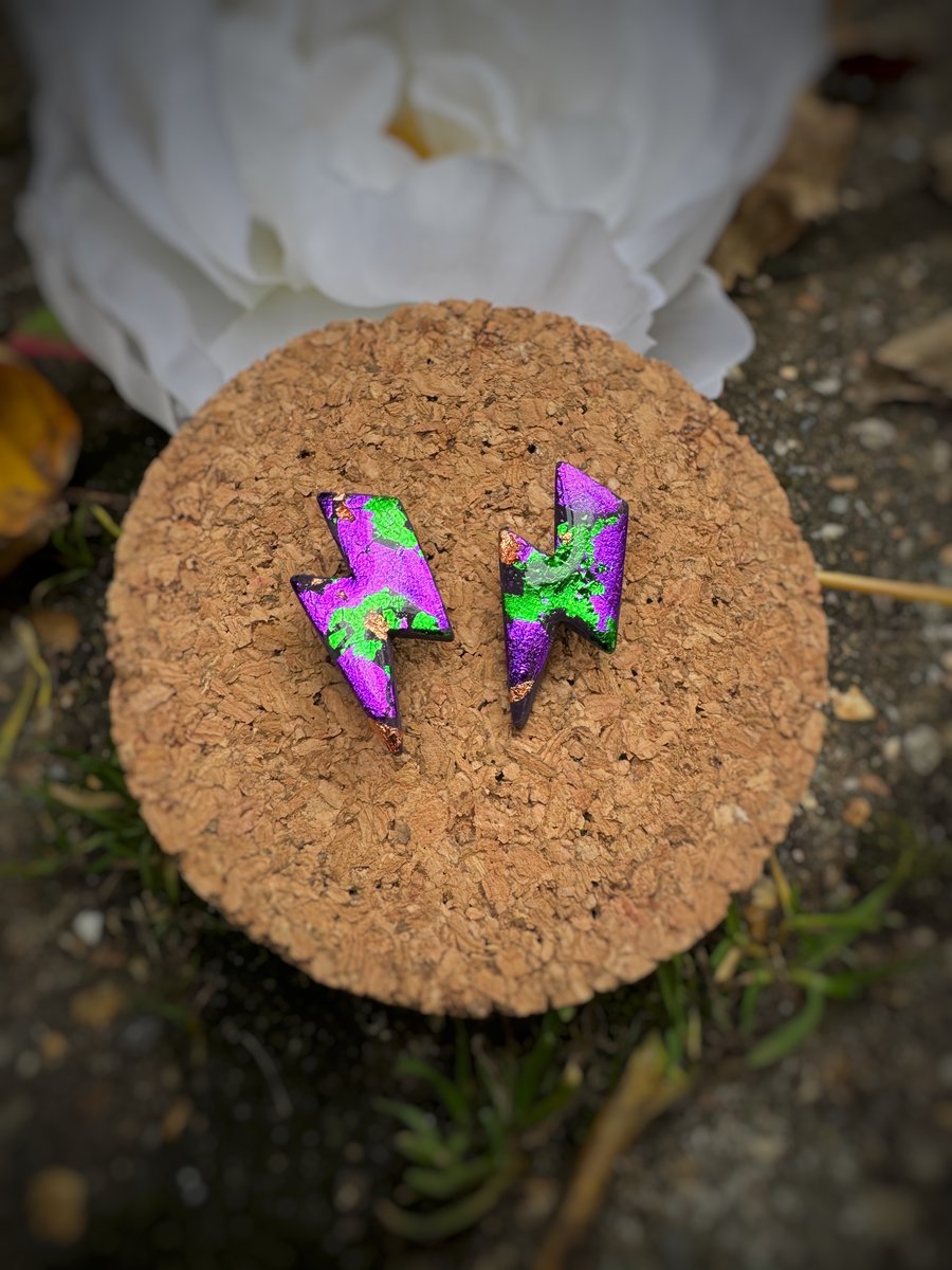 Wicked lightning Bolt Earrings