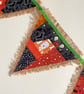 Halloween bunting on hessian - large  - Image 5