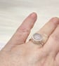 Rose Quartz Sterling Silver Ring Handmade  - Image 3