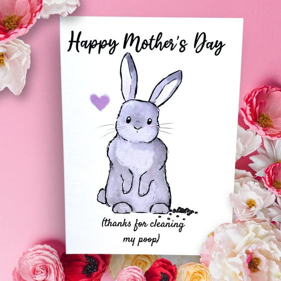 Happy Mother’s Day thanks for cleaning my poop! card