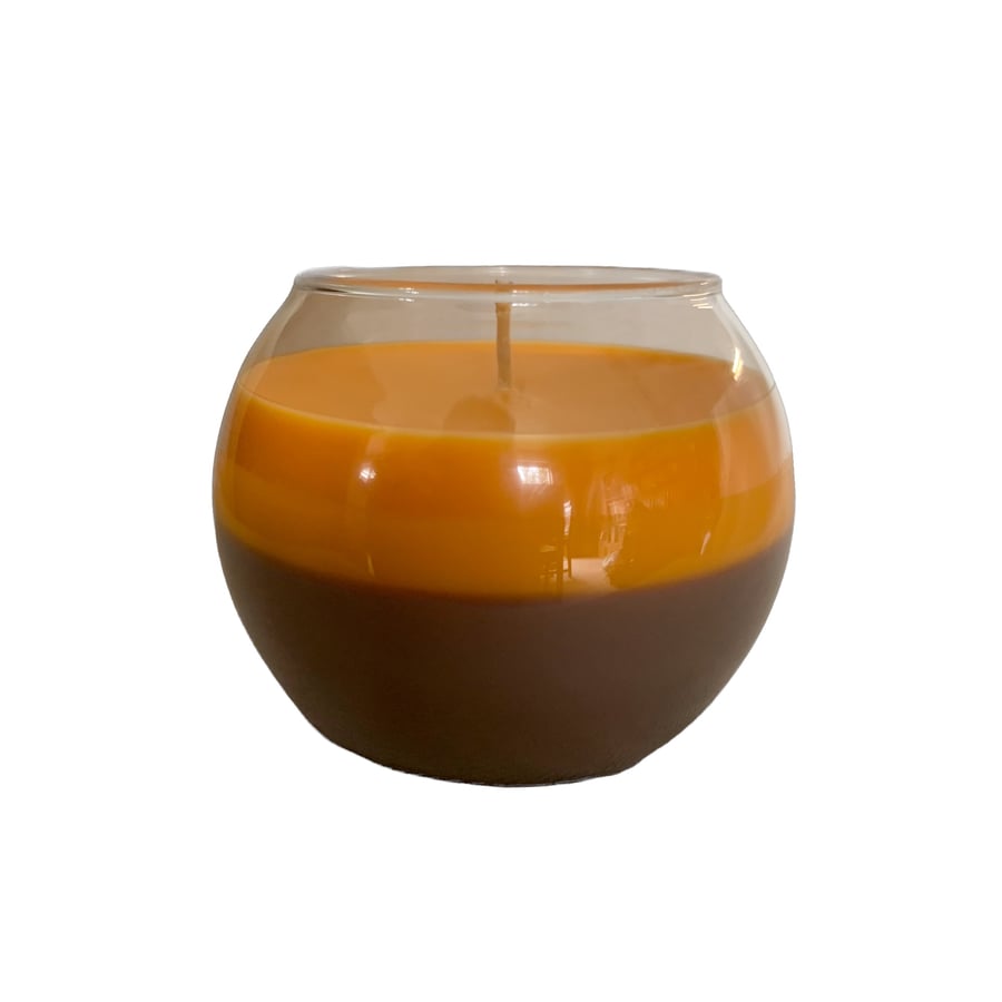 Orange & Cinnamon Scented 100% Organic Soy Wax Bowl Candle