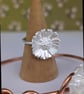 Sterling Silver Daisy Ring - Big Daisy Flower Ring - Handmade Silver Jewellery - Image 2