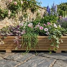 Rustic Timber Decking Planter Garden Trough Small Medium Large Custom Size