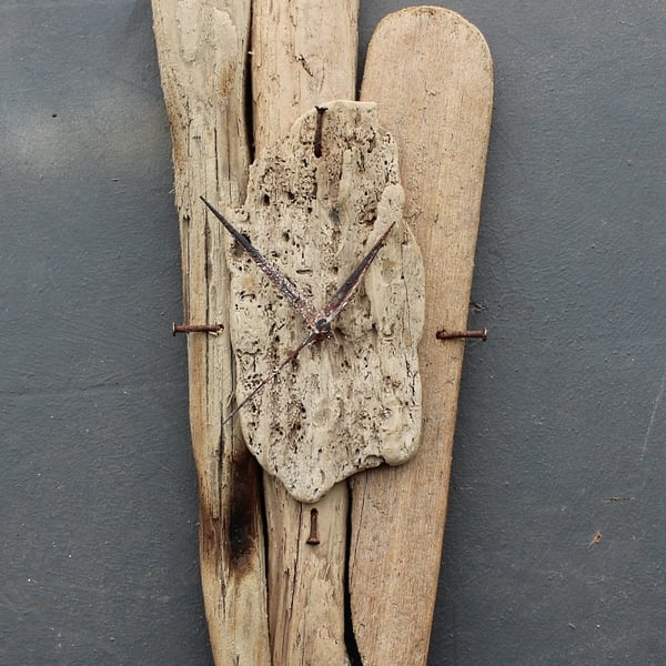 Driftwood Clock, Driftwood Wall Clock, Drift Wo... Folksy