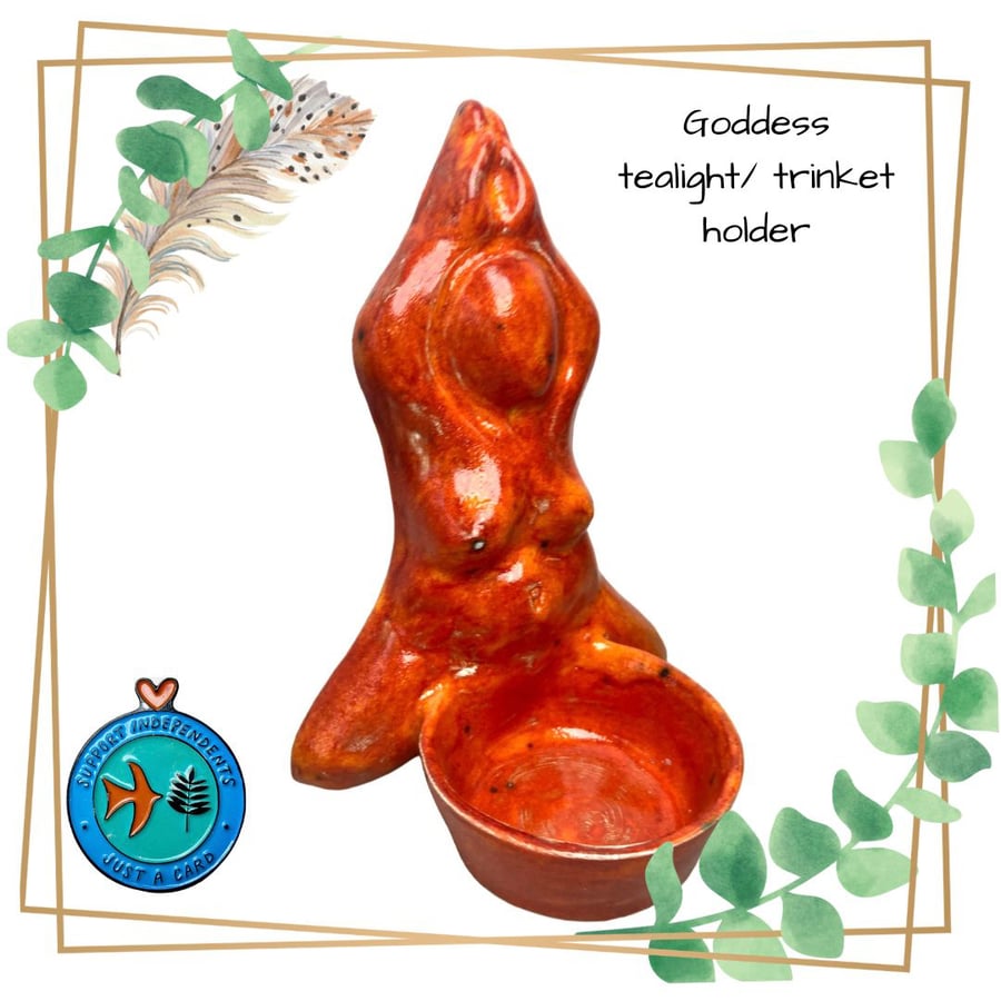 Goddess Night light holder trinket dish