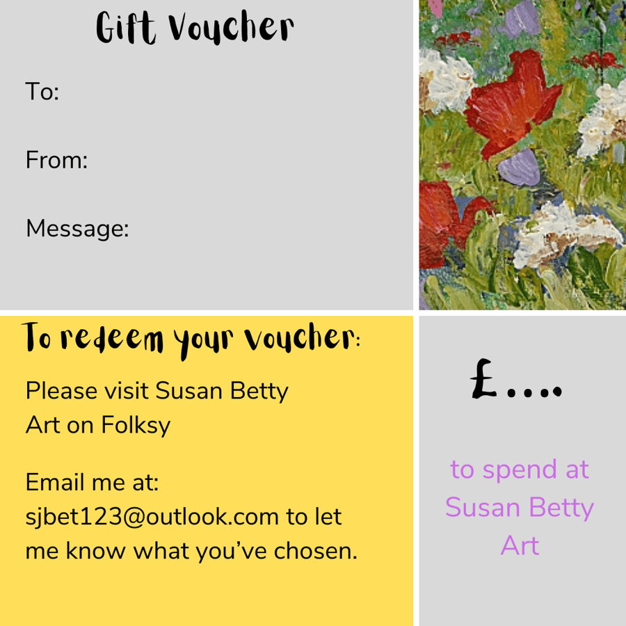 An e-gift voucher 