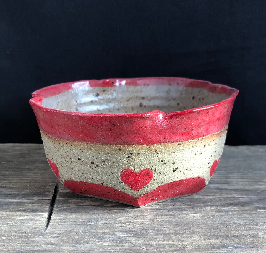Perfectly Imperfect - Hand Painted Heart Bowl