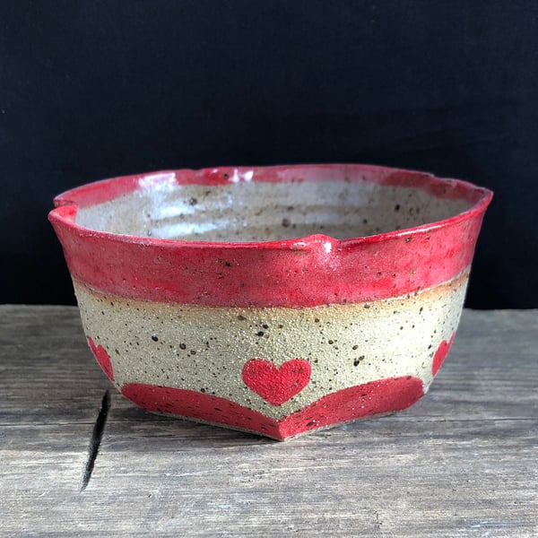 Perfectly Imperfect - Hand Painted Heart Bowl