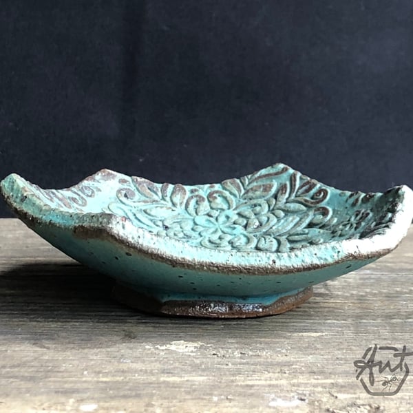 Perfectly Imperfect - Verdigris Trinket Dish Dark