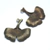 antique bronze gingko leaf