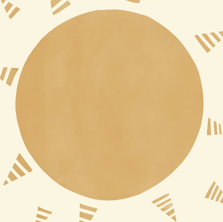 Set of 2 A4 poster prints - Sun rays illustrati... - Folksy