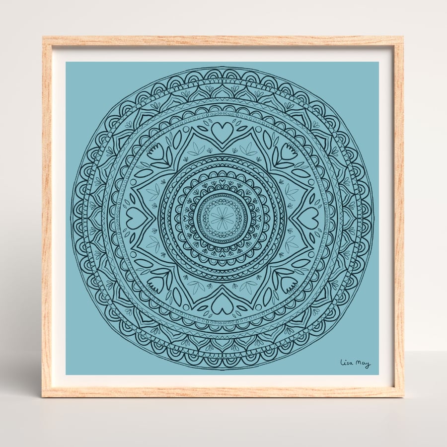 16"x16" poster print - Mandala