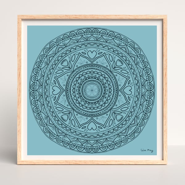 16"x16" poster print - Mandala