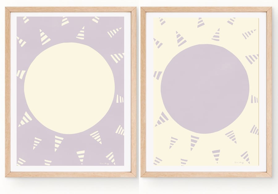 Set of 2 A4 poster prints