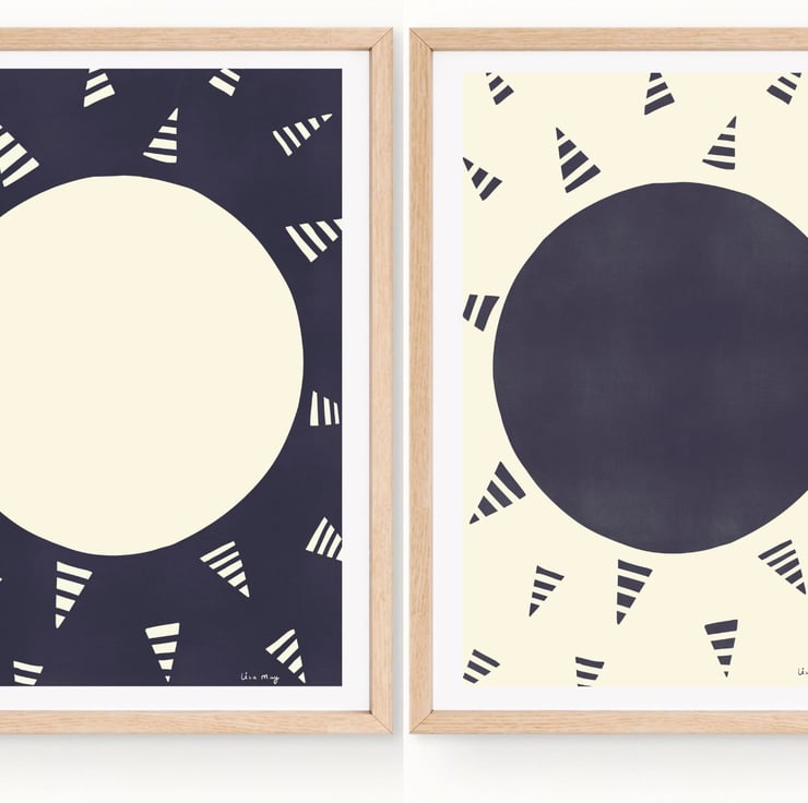 Set of 2 A4 poster prints - Folksy