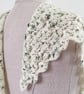Snowdrops, an Asymetrical Crochet Shawl in Merino Wool - Image 4