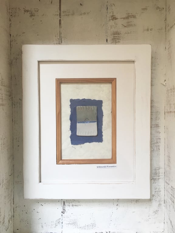 Ceramic Picture, box frame hand made picture