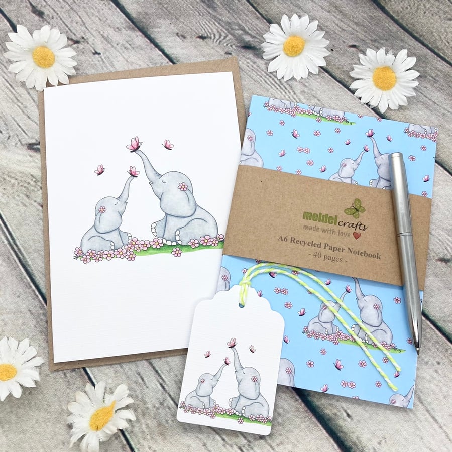 Mother & Baby Ellie Card & Notebook Gift Set