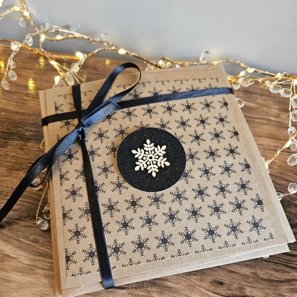 Rustic Handcrafted Christmas Cards 