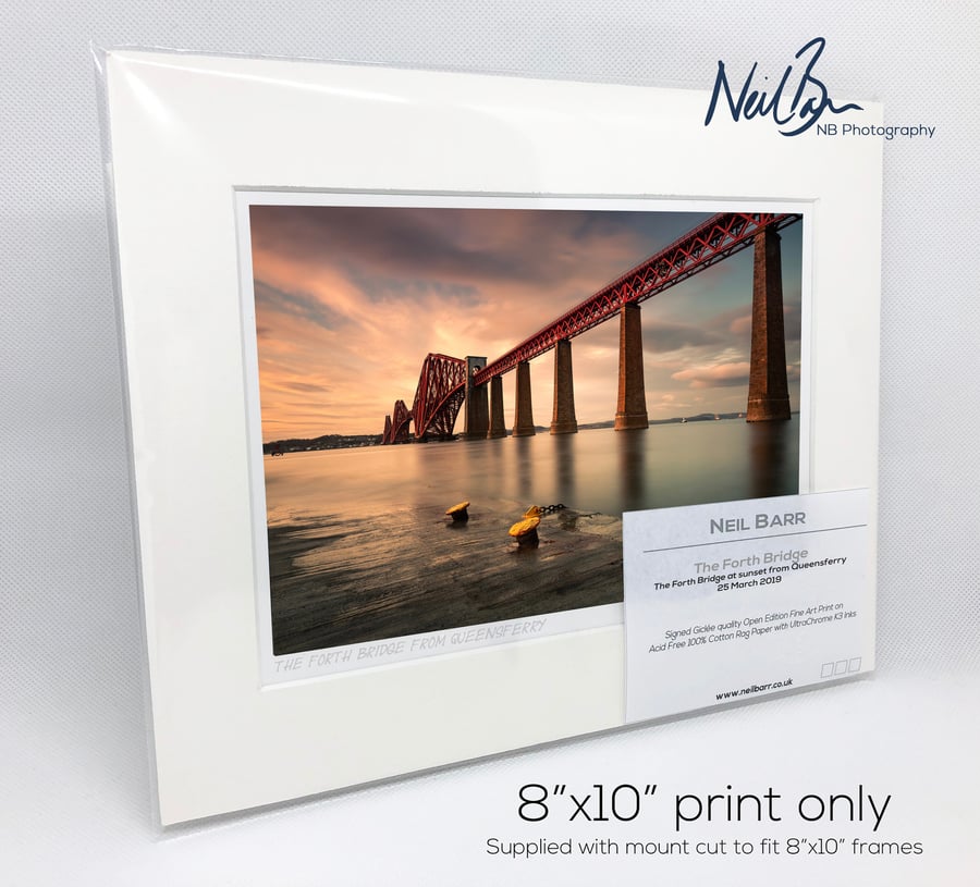 The Forth Bridge Queensferry Scotland - A5 (10"x 8") Unframed Print