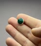 Handmade Sterling Silver & Malachite Pin  - Image 6