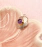 Amethyst Silver & Gold Pendant Handmade  - Image 2