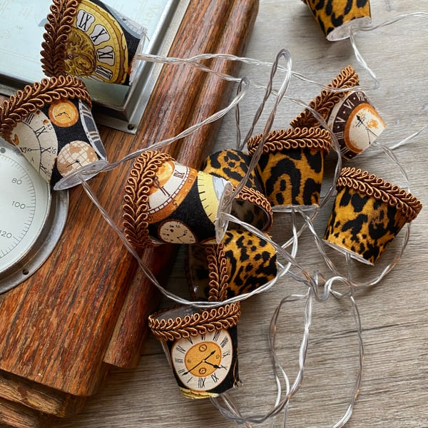 Lampshade Fairy Lights - Clocks