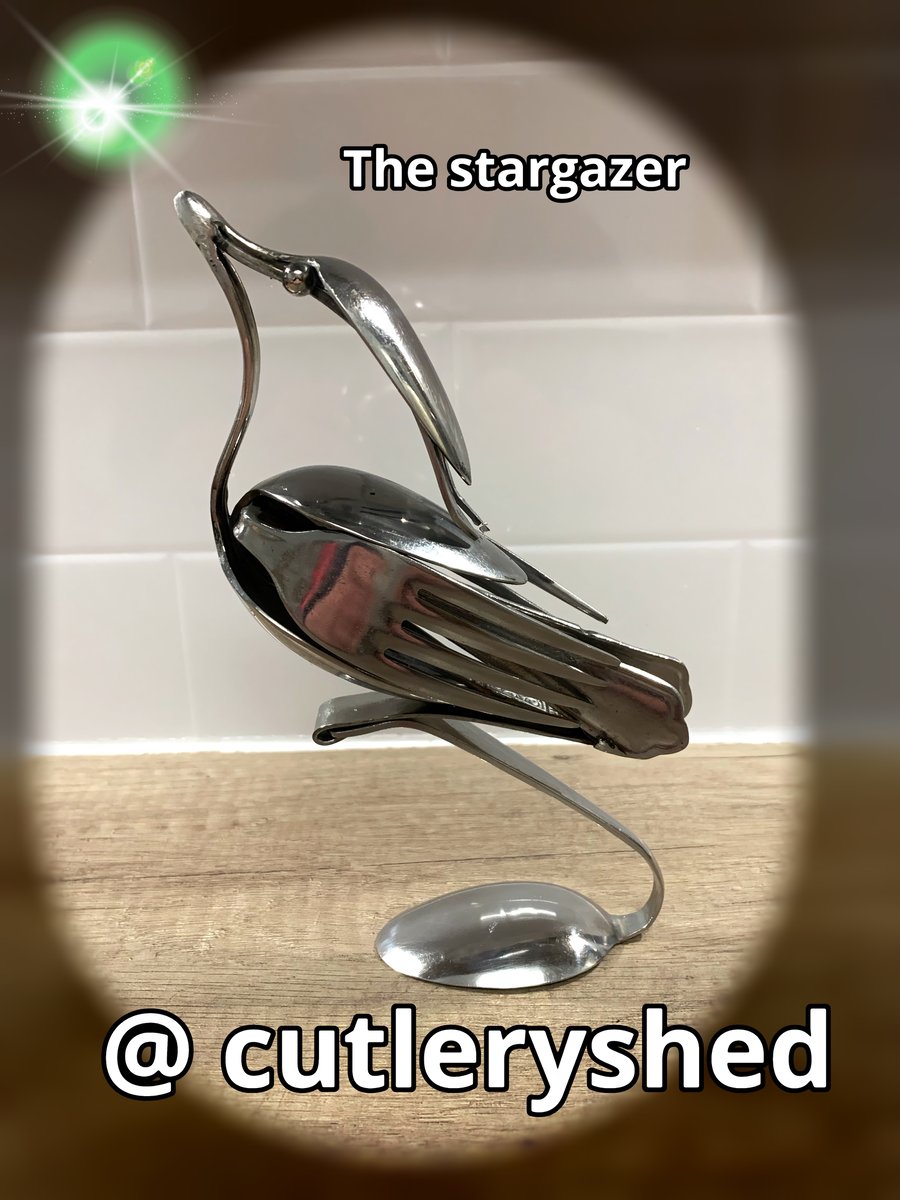 Stargazer cutlery bird
