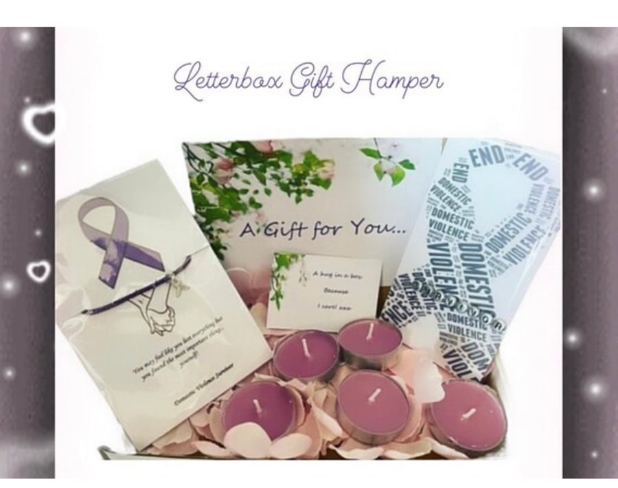 Domestic violence awareness mini hamper gift sentimental gift hamper 