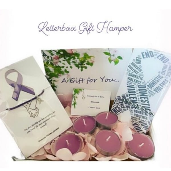 Domestic violence awareness mini hamper gift sentimental gift hamper 