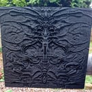 Alien Mural Deacon Wall Art 3d Printed, Black, Grey or White Marble