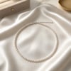 Dainty Oval Freshwater Pearl Necklace in Sterling Silver – A Timeless Gift