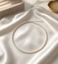 Dainty Oval Freshwater Pearl Necklace in Sterling Silver – A Timeless Gift