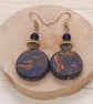 Multi coloured jewellery - disc shaped dangly earrings - Image 5