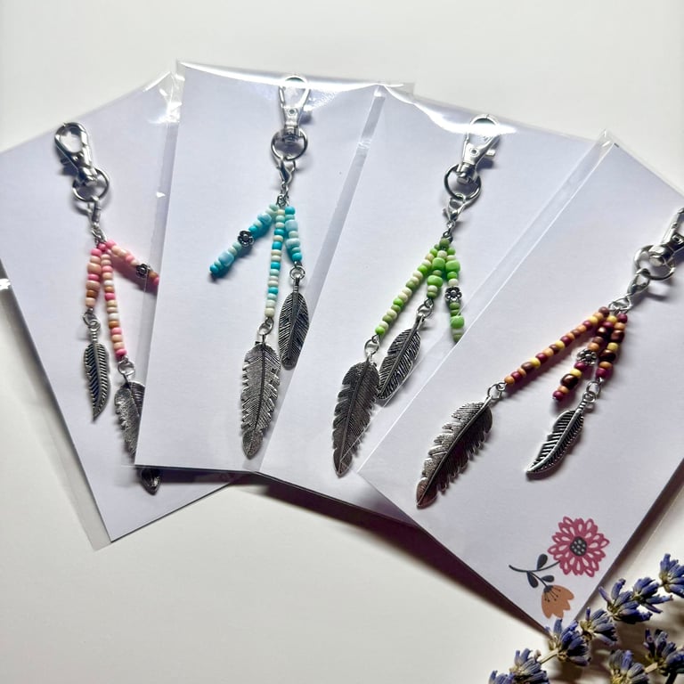 Keyring, handbag purse charm, backpacks, zipper charm