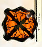 Red Admiral Fused Glass Butterfly Handkerchief Candle Holder - Image 6