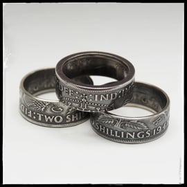 Coin Ring. Two Shilling Ring.