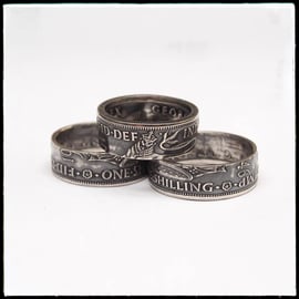 Coin Ring. One Shilling Ring.
